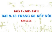Bài 8.13 trang 58 Toán 7 Kết nối tri thức Tập 2